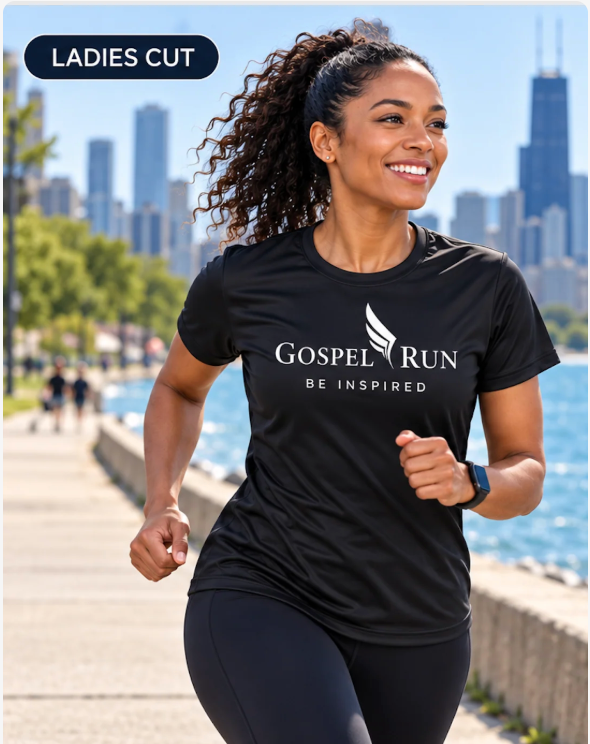 Gospel Run Sport-Tek Performance Tee – Black
