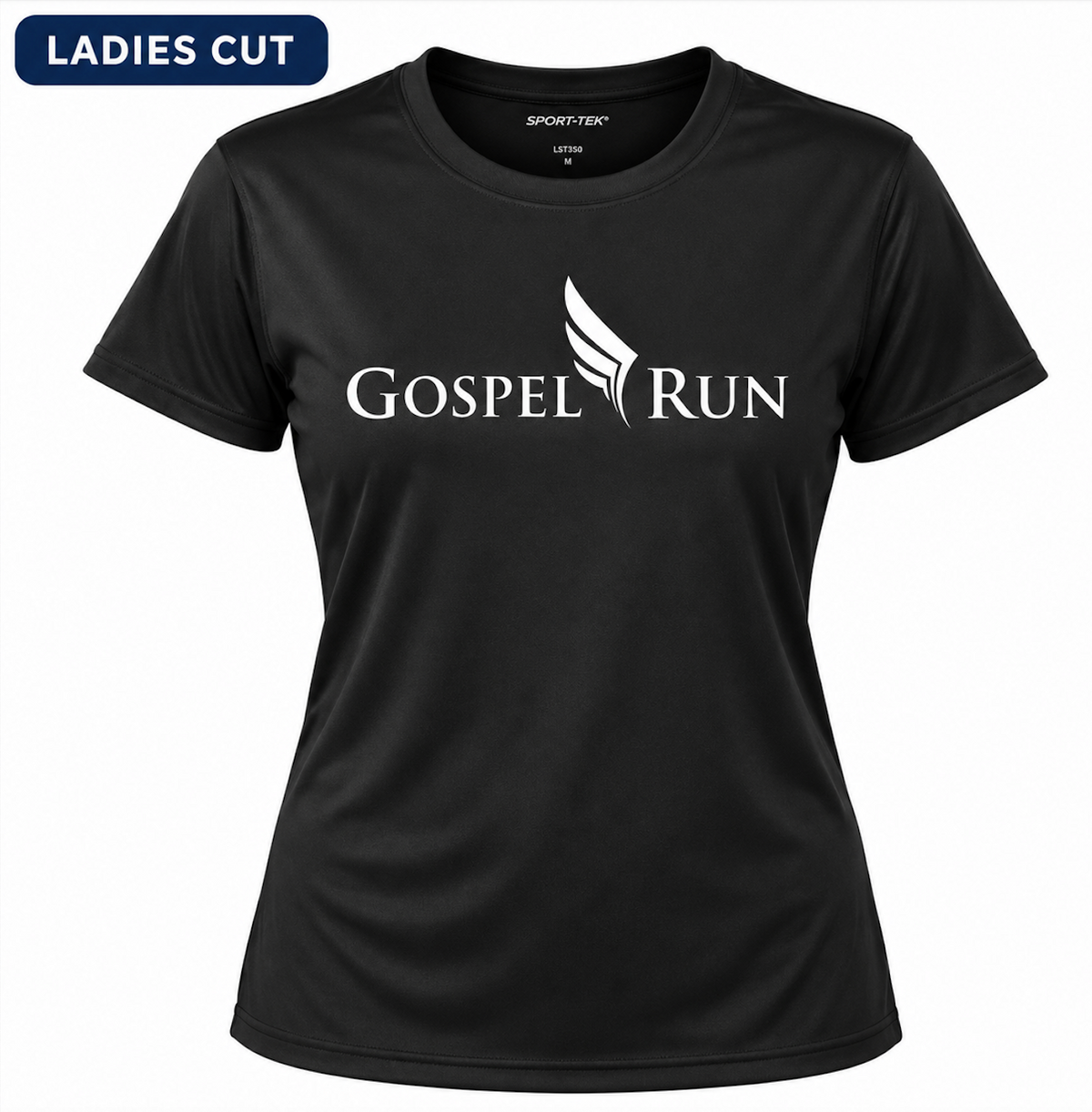 Gospel Run Sport-Tek Performance Tee – Black