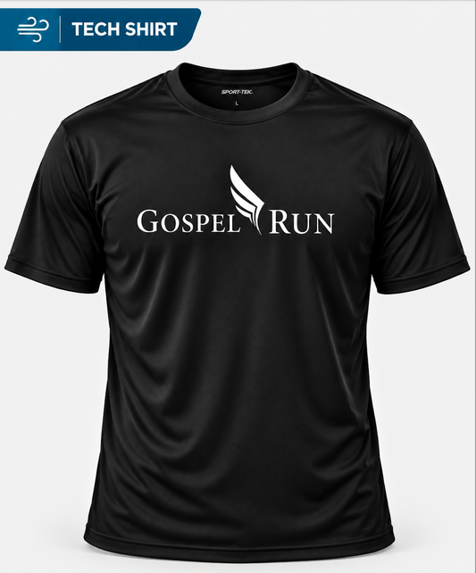 Gospel Run Sport-Tek Performance Tee – Black