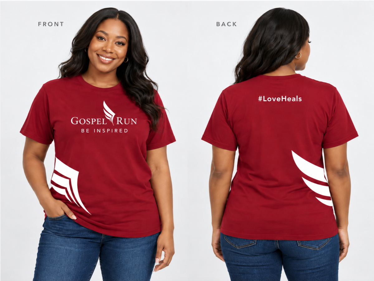 Be Inspired DryBlend Tee – Maroon