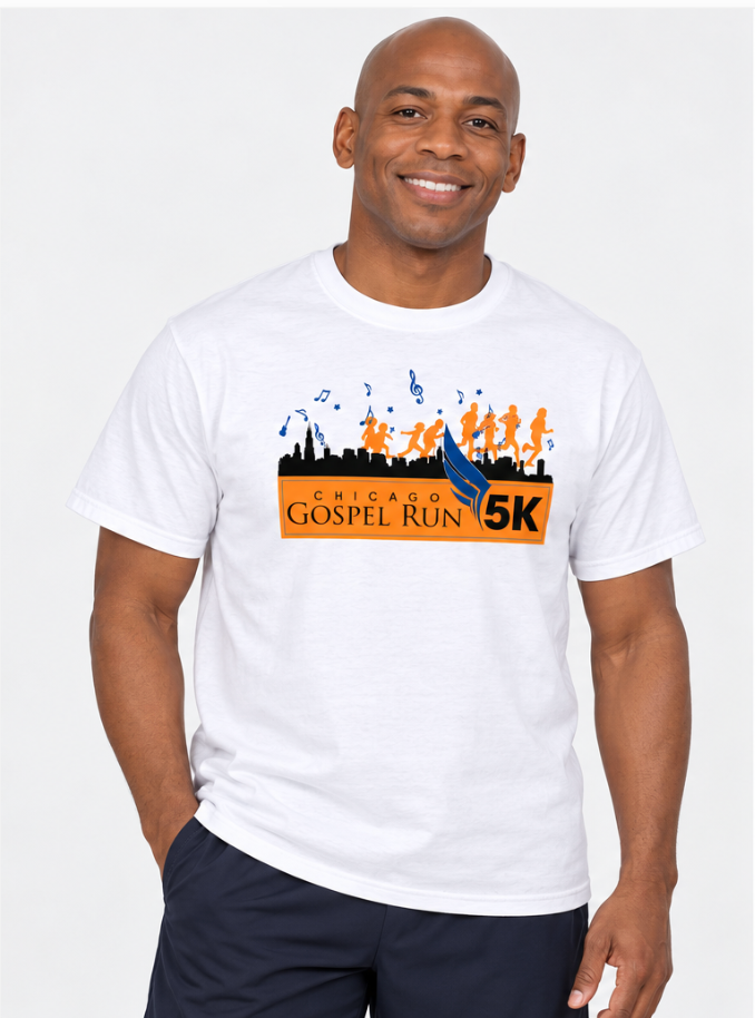 Chicago Gospel Run 5K Tee – White