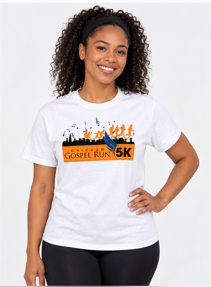 Chicago Gospel Run 5K Tee – White