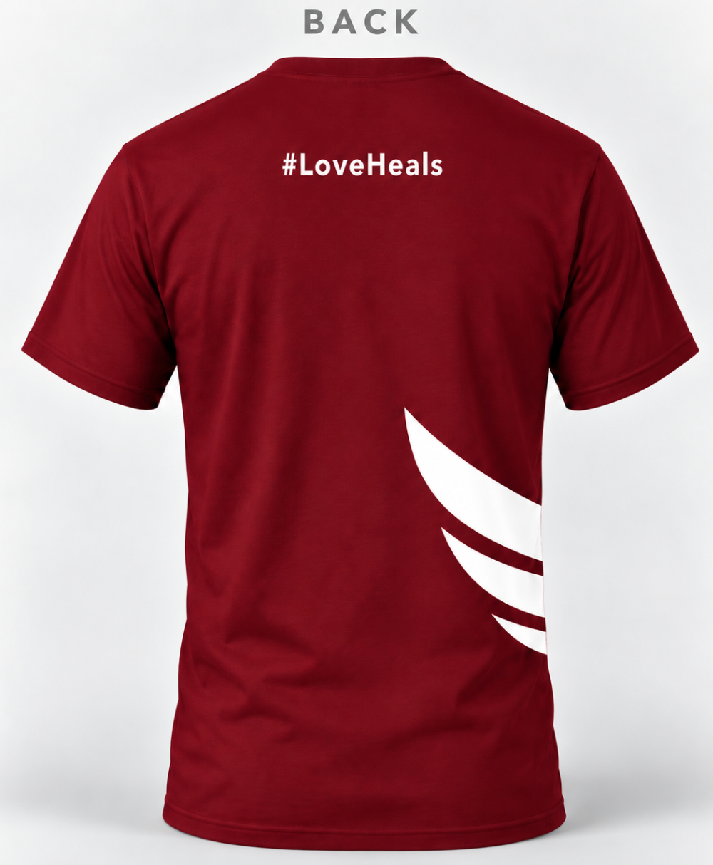Be Inspired DryBlend Tee – Maroon